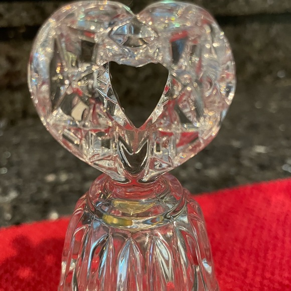 Vintage Lead Crystal Heavy Hearts Dinner Bell Price Creation Made In W Germany. - Picture 4 of 5